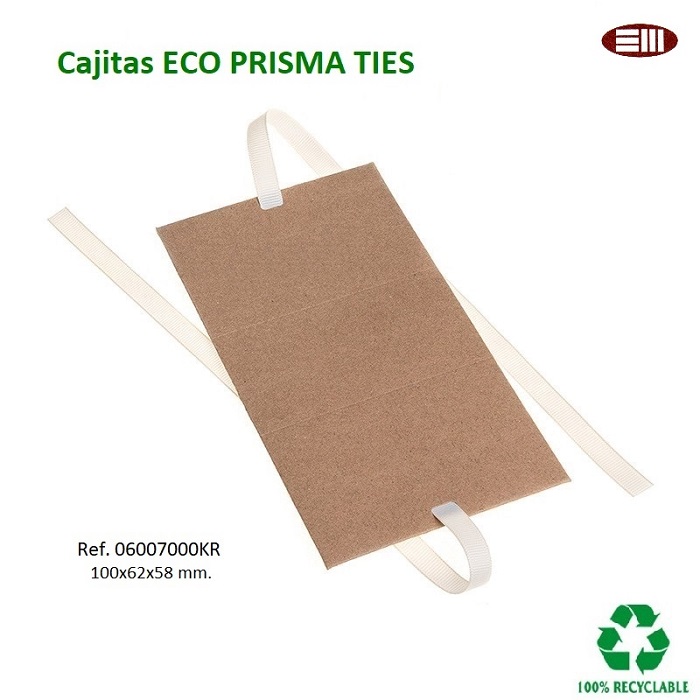 Caja Eco Prisma TIES universal 100x62x58 mm.